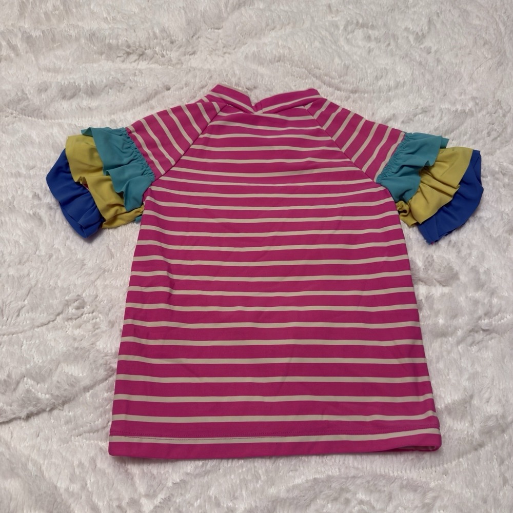 6-7Y Mini Biden Unicorn Bathing Suit Just The Top SwimSuit Rashguard - Picture 2 of 4